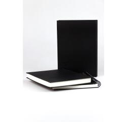 Goldline carnet rembordé rigide 50F A5 140g portrait - Blanc