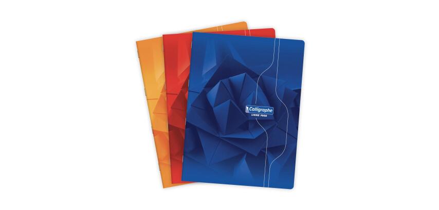 Cahier piqué 7000 24x32 cm 192 pages grands carreaux 70 g - Assortis