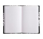 Carnet Marbre 170x110, 192 pages lignées - Blanc