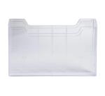 Porta brochure/cataloghi da banco A4 orizzontale - Cristallo