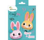 Mini Couz'IN Duo, Nähset, Schlüsselanhänger, Kaninchen - Rosa