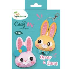 Mini Couz'IN Duo Lapin - Rose