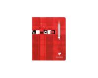 Cahier Dessin piqué 17x22cm 32 pages quadrillé 10x10 Rouge - Rouge