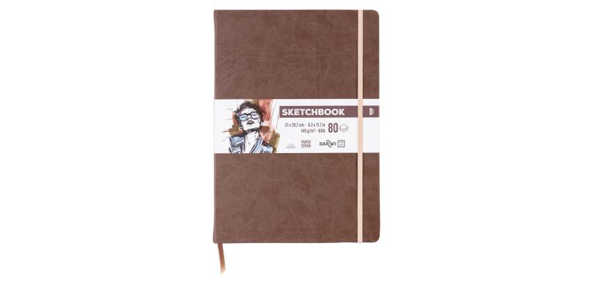 DFY Sketchbook A4 80F 140g - Brun
