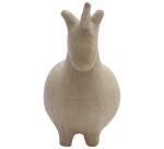 Braunes Pappmaché, Spardose Einhorn 19,5x10x15,5cm - Kraft