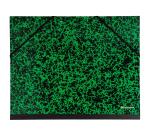 Carton à dessin Annonay avec élastiques 26x33 cm - Pour formats A4 et 24x32 cm - Vert