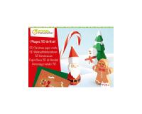 Boîte créative, Pliages de Noël 3D - Rouge
