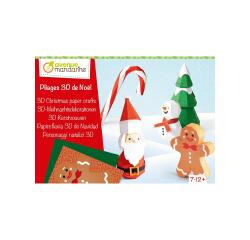 Boîte créative, Pliages de Noël 3D - Rouge
