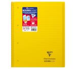 Cahier reliure intégrale enveloppante Koverbook A4+ 160 pages ligné sans marge détachables perforé 4 trous couverture polypropylène transparent - Assortis