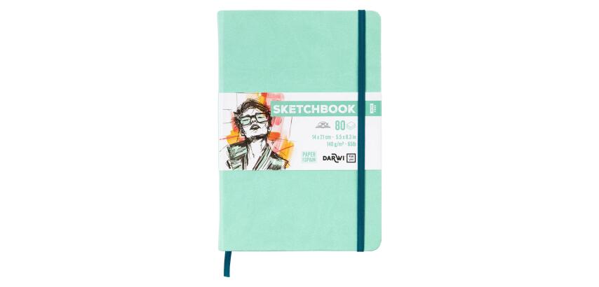 DFY Sketchbook 14x21 80F 140g - Vert d'eau