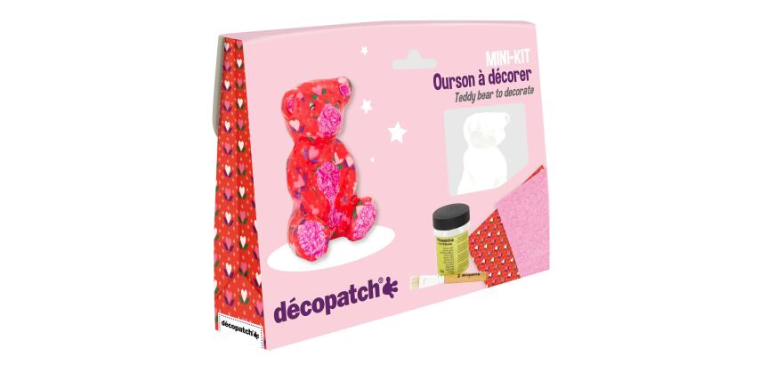 Mini-kit ourson - Rose