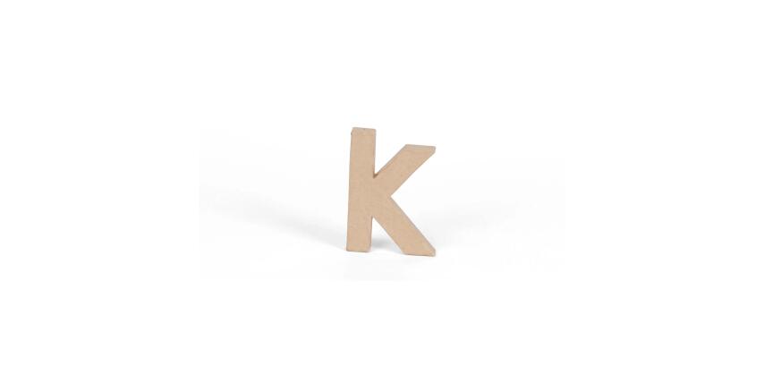Petite lettre kraft k 8,5cm - Kraft