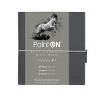 Paint'ON PU notebook 14x14cm 32 blad 250g grijs - Grijs