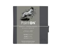 PaintON Gris carnet cousu 32F 14x14cm 250g - Gris