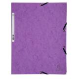 Chemise à élastiques 3 rabats carte lustrée 355g/m2 - Violet