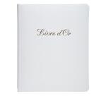 Livre d'or Cuir Alpille 140 pages ivoire - 26x22cm vertical