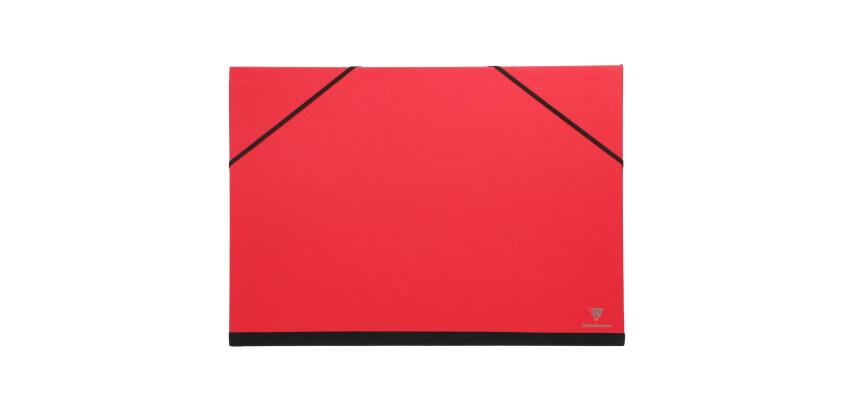 Carton à dessin Couleur à élastiques 28x38cm - Rouge