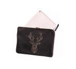 BLACK FOREST Pochette universelle 27x19 cm, Cerf - Noir et doré