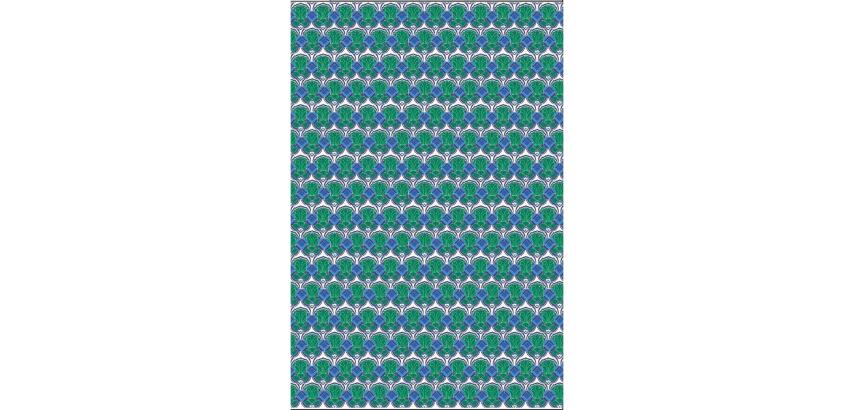 20 Décopatch sheets réf. 769 - Green
