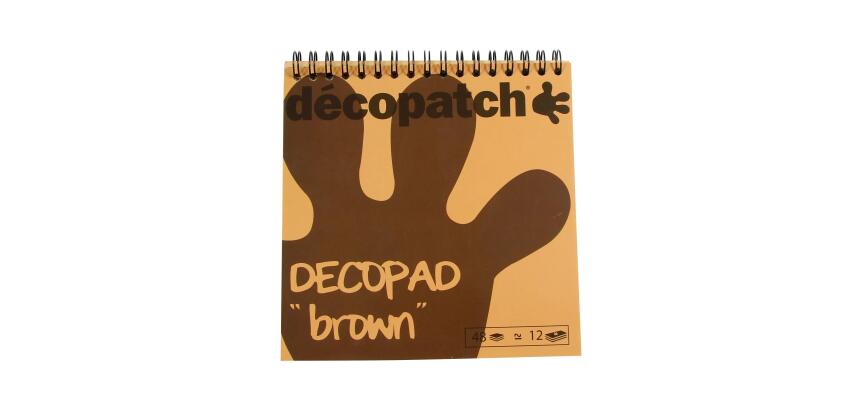 Bloc color Decopad brun - Marron