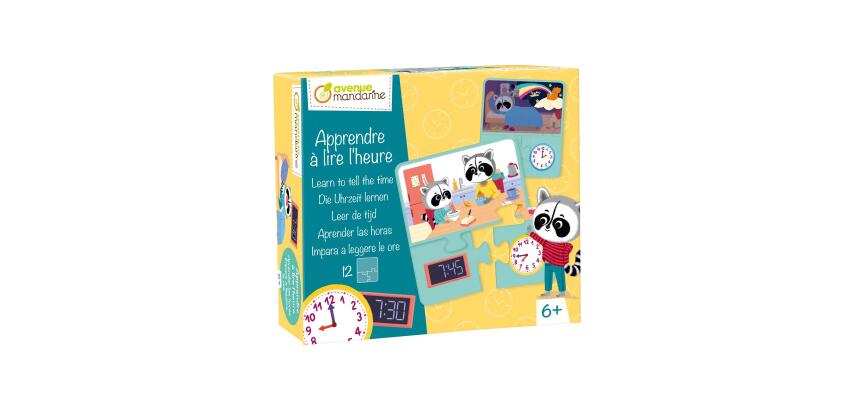 Jeu éducatif, Apprendre à lire l'heure - Multicolore