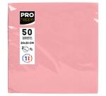 Paquet de 50 serviettes cocktail micro-gaufrées ouate 2 plis - 20x20 cm