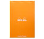 Rhodia Stapled Dot Pad Orange, A4+ - Orange|