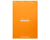 dotPad - bloc agrafé Rhodia N°19 21x31,8 cm dot 80 feuillets 80g - Orange