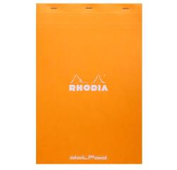 Rhodia Stapled Dot Pad Orange, A4+ - Orange|