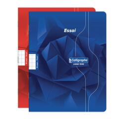 Cahier d'essai piqué 7000 17x22 cm 96 pages grands carreaux 56 g - Assortis