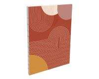 Terracotta, Carnet brochure souple A6 10,5x14,8 cm, 144 pages, ligné, dos brut, ass.