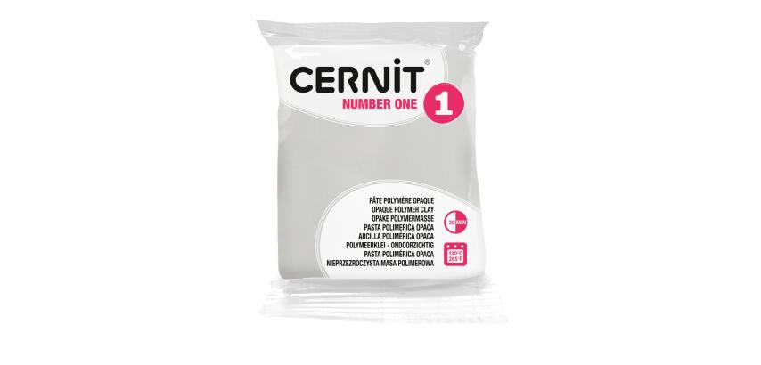 CERNIT - A Number one Polymer Clay Block - Baking Modelling Clay - Opaque white colour - 56 g block - CE0900056027C - White