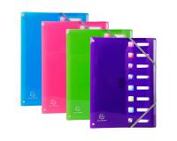 Trieur extensible en polypropylène 8 compartiments IDERAMA PP - A4 - Couleurs assorties