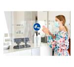 Non-slip adhesive PVC panel Hand gel required 20 cm - Blue