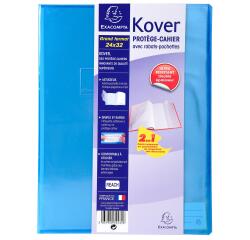 Protector-cuadernos Kover ® translucidos A4 MAXI (34x32 cm) - Colores surtidos