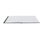 Layout double-face carnet ouverture à plat 25F 11x22cm 220g - Noir