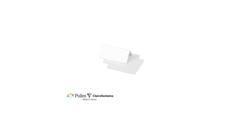Paquet de 25 marque-places Pollen 85x80mm 210g/m²