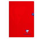 Cahier piqué Mimesys A4 48 pages petits carreaux couverture polypropylène Couleur aléatoire - Assortis