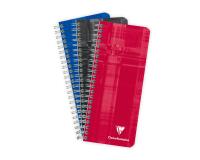 Carnet reliure intégrale 8,5x20cm 180 pages petits carreaux - Assortis