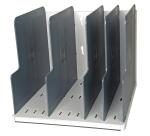 MODULOTOP Classificatore verticale 5 intercalari - Grigio chiaro