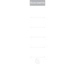 Pak 10 etiketten ordner met hefboom - 185 x 28 mm - Wit
