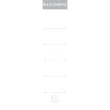Paquet 10 étiquettes pour classeur à levier dos 5 cm