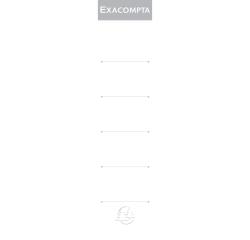 Pack of 10 lever arch file labels 185 x 28 mm - White