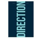 Schreibblock A5 Direction, 100 Blatt 70g, kariert - Blau