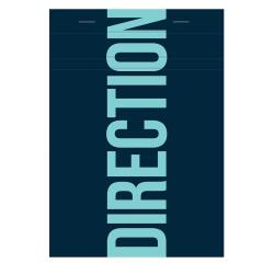 Blok Direction geniet 14,8x21cm 100B 70g Q5x5 - Blauw