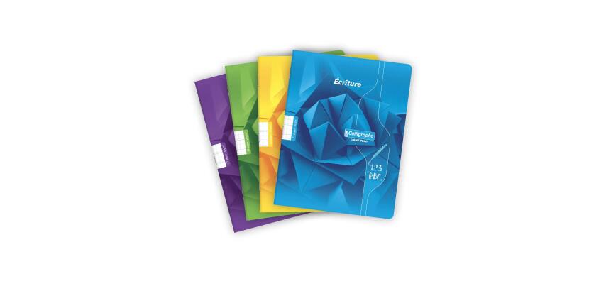 Clairefontaine Stapled Exercise Book for Nursery Schools, Ligne 7000, 17x22cm, 16 Sheets, DL 2mm IV, 70g - Assortment