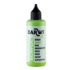 DARWI Acrylfarbe opak, Flasche 80ml, Wiesengrün - Wiesengrün|