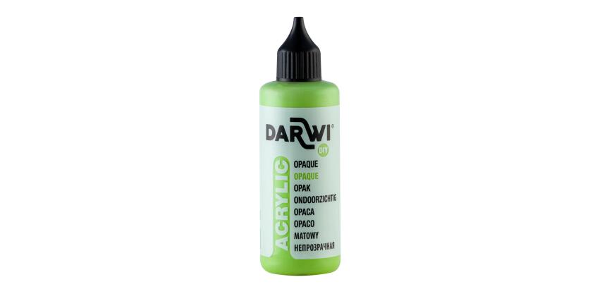 Darwi Flacon de 80 ml de Peinture Acrylique Universelle Opaque - Vert prairie