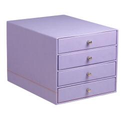 Rhodiarama trieur 4 tiroirs simili cuir italien 24,8x32,7x22,8 cm - Iris