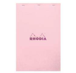 Rhodia Couleur Pad - No.19 - A4+ - 5 x 5 Ruling - 80 Sheets - Top Stapled - Pink